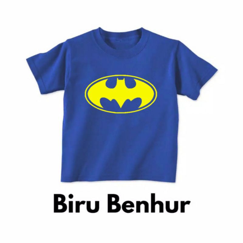 kaos anak logo Batman kaos superhero