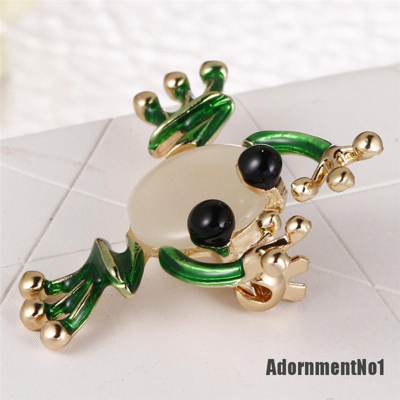 (Adornmentno1) Bros Pin Enamel Desain Katak Kecil Lucu Untuk Unisex