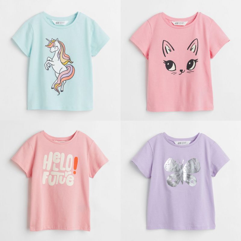 H&M girls tshirt kaos anak perempuan hnm hm sale