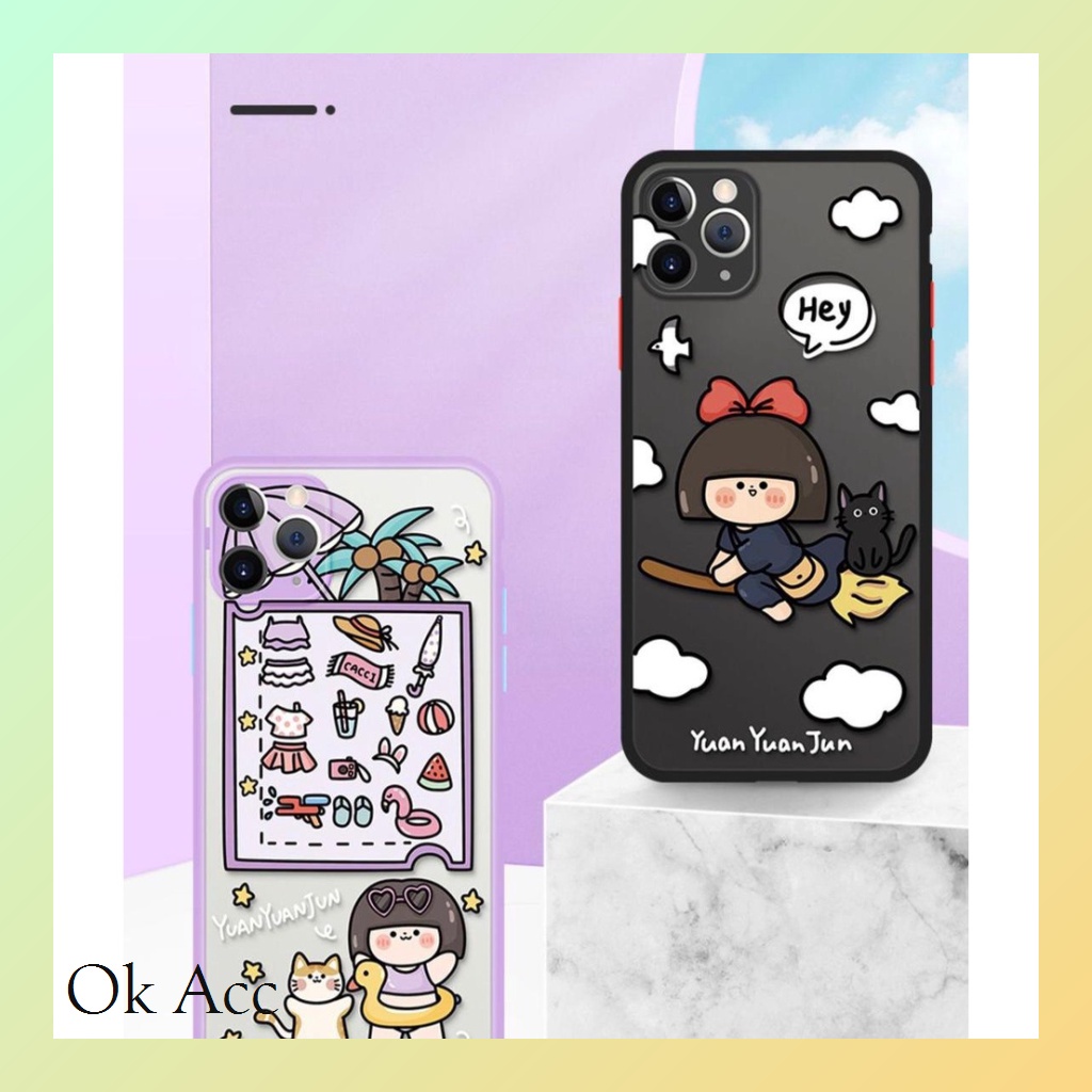 Softcase Lilac Ungu Black Oppo Reno 4 4F 5 5F 6,A54 4G,A74 5G,A5s,A7,A12,A11k,A1K