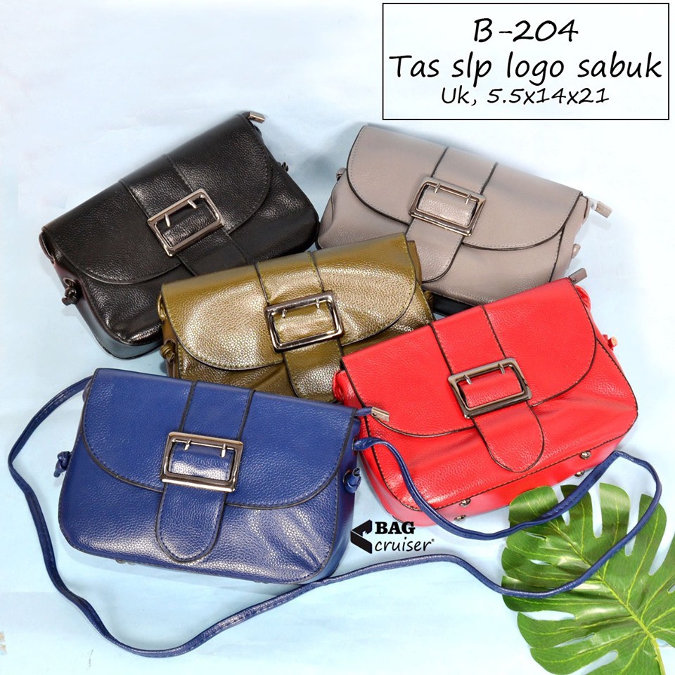  Tas  Selempang  Cewek Logo Sabuk Kecil Import B204 Shopee  