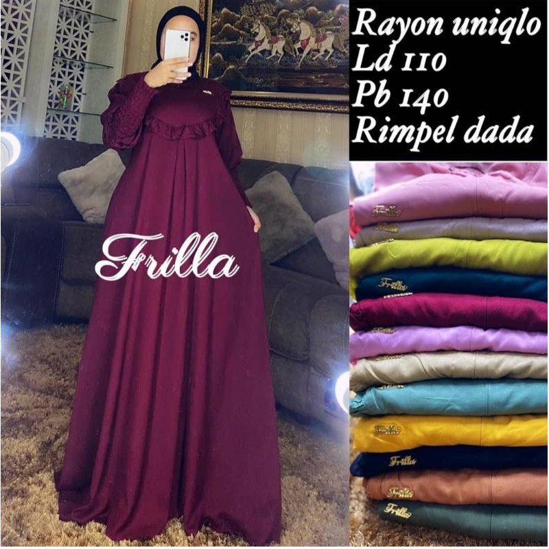 GAMIS RAYON UNIQLO R3 FRILLA