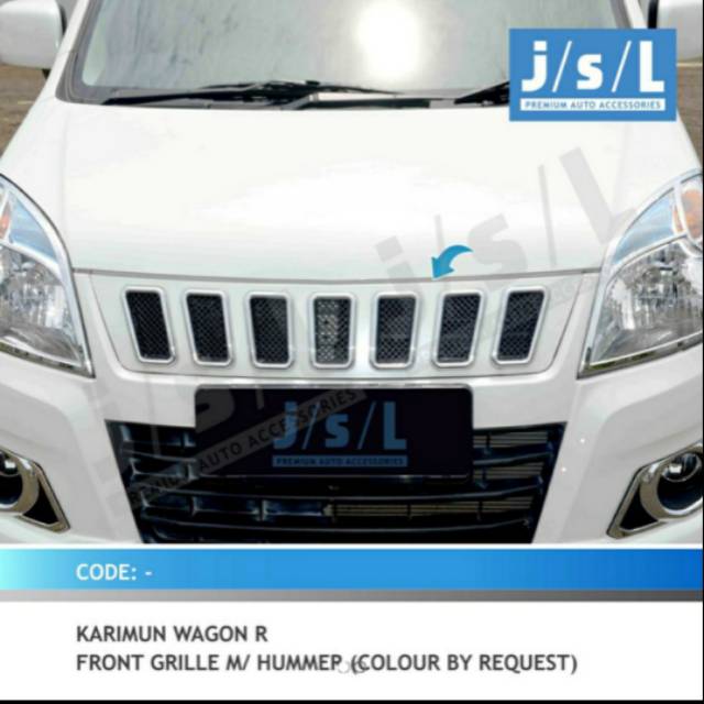 Grill depan Karimun Wagon R model Hummer jsl