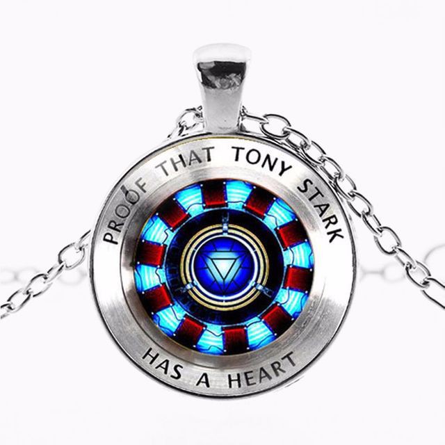 KALUNG LIONTIN MARVEL AVENGERS PERISAI CAPTAIN AMERICA REAKTOR IRON MAN SHIELD SPIDERMAN