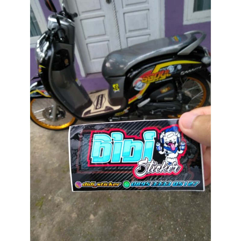 STRIPING TRANSPARAN SCOOPY NEW COSTUM