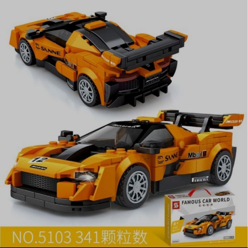 Lego SY Famous Car World 5103 - Lego Brick Mobil Balap