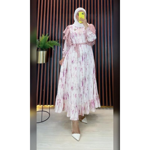 kyomi Dress Ruflle