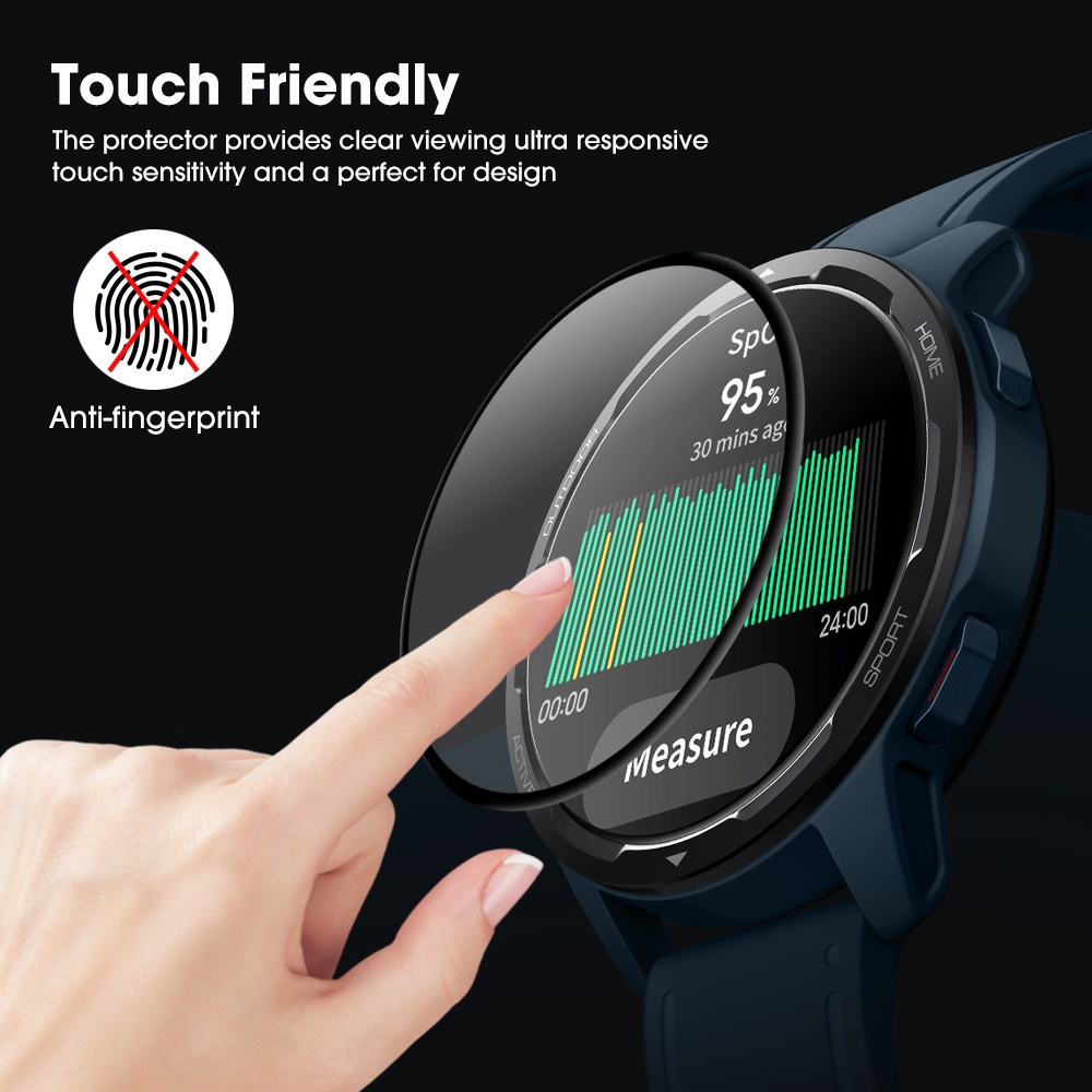 Pelindung Layar Tempered Glass HD Anti Gores / Jatuh Untuk Smartwatch Xiaomi S1 / S1