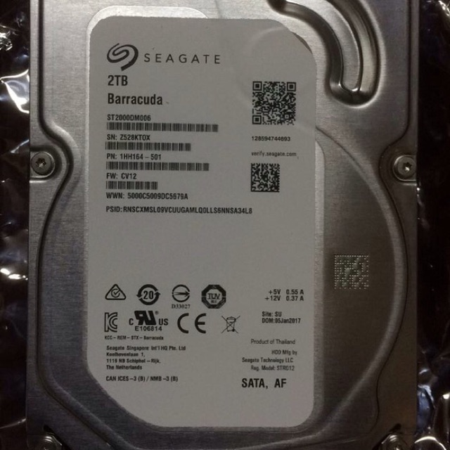 SEAGATE 2TB BARRACUDA 3.5" Internal SATA