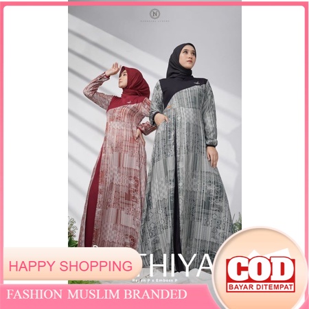 cod Lathiya Dress Nadheera Luxury Gamis Outfit Kondangan Resmi Terbaru Kekinian Baju Wanita Dewasa R