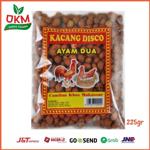 

kacang disco ayam dua makassar 225 gr