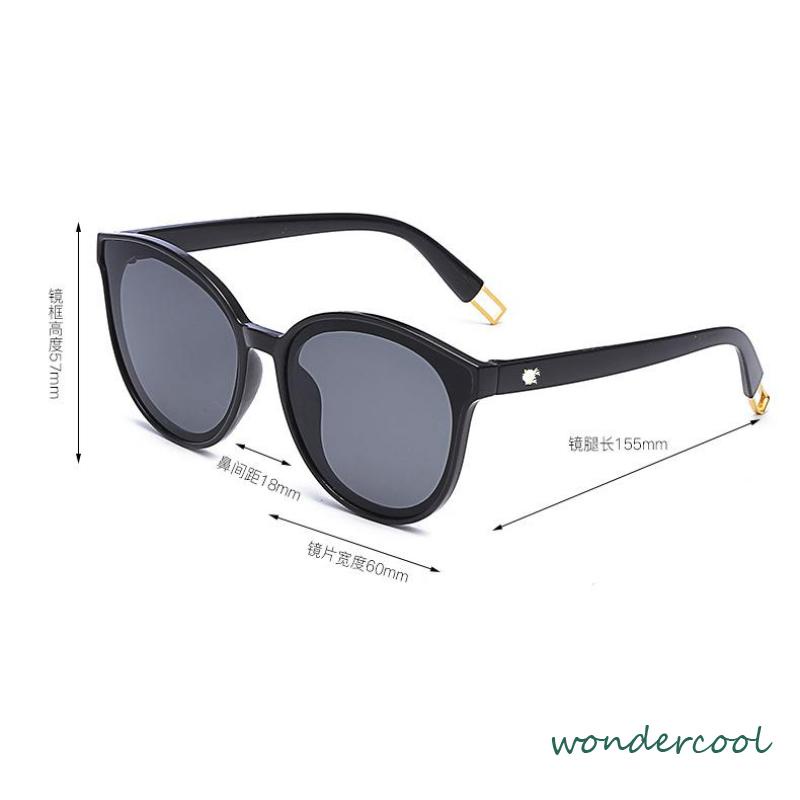 Kacamata Korean Retro Mata Kucing Kacamata Hitam Anti-UV Wanita Sunglasses-Won