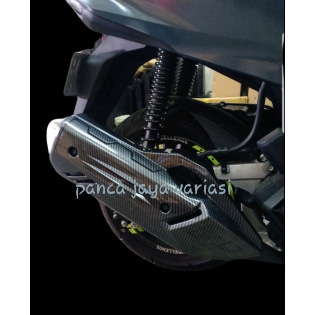 Cover/Tutup Knalpot HONDA PCX160 NEW 2021 CARBON NEMO BEST