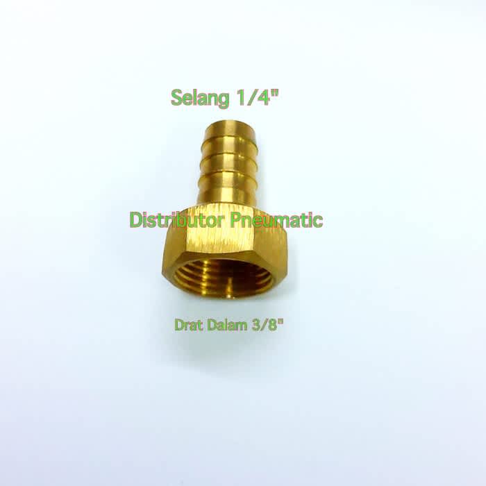 Nepel Selang 1/4 X 3/8 Drat Dalam