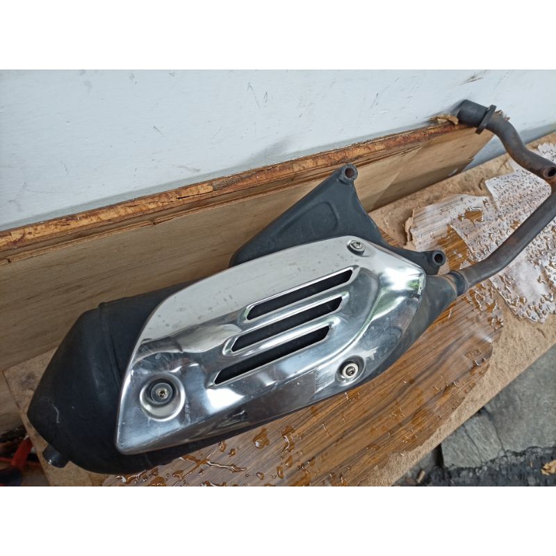 Knalpot vespa matic sprint primavera s 3v 3 v original ori copotan standar fullsystem fullset tingga