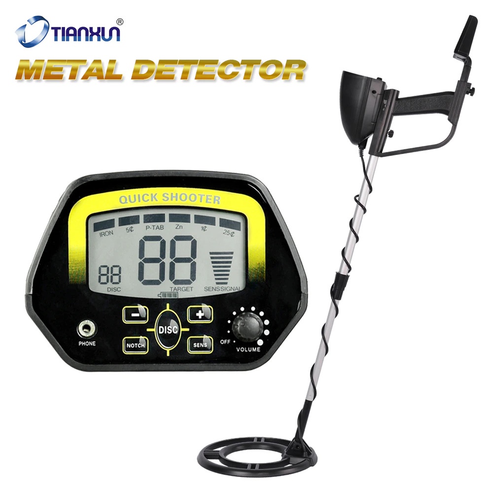 Alat Pendeteksi Logam Underground Metal Gold Silver Detector Finder High Sensitivity 9V - MD4060 - Black