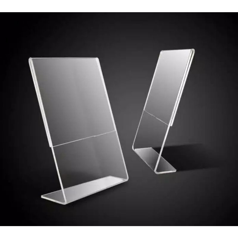 

Akrilik Tempat Brosur / Tent Holder / Tent Card Akrilik Display Bening Ukuran A5 Series