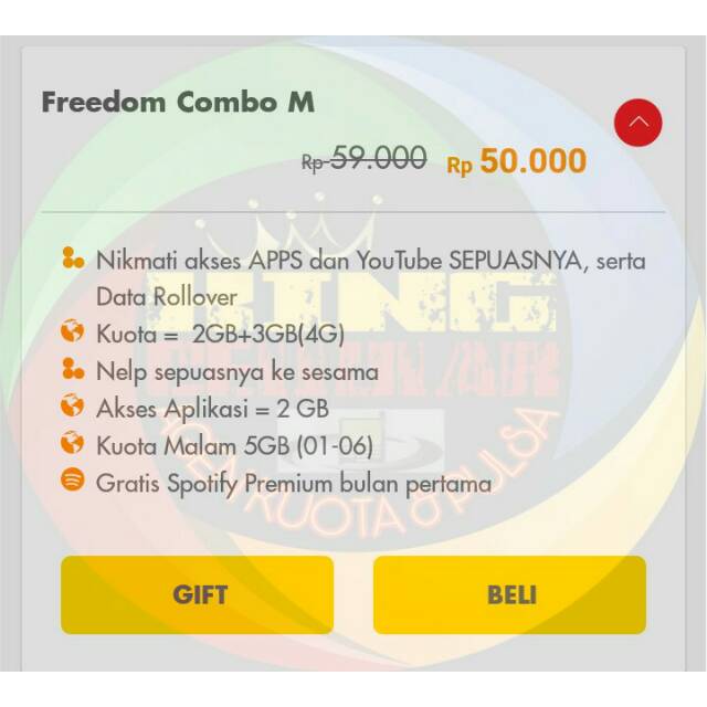 PROMO PAKET FREEDOM COMBO M im3