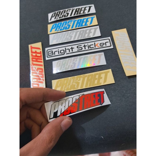 STICKER PROSTREET KECIL 7,5 CM CUTTING