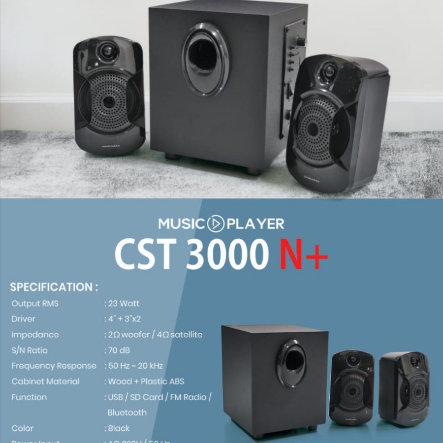 Speaker Multimedia bluetooth SIMBADDA CST 3000N+  new