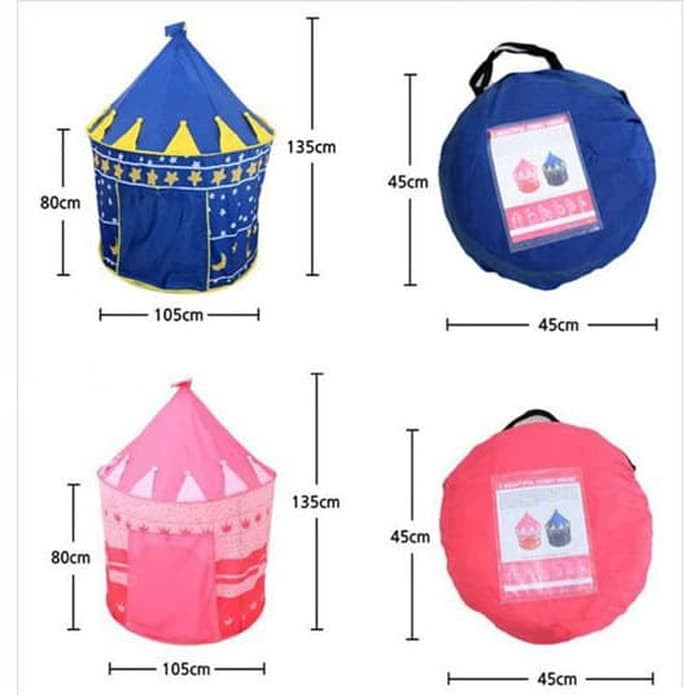 [ZP-1] Tenda Anak Bermain Model Castle Kids Camping indoor Outdoor Anak