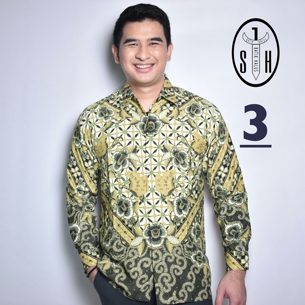 SULTAN HADI / BAJU BATIK / BATIK LENGAN PANJANG / MODEL BAJU BATIK TERBARU / KEMEJA BATIK / ATASAN PRIA / BATIK MEWAH / BAJU BATIK SILKY LT P9