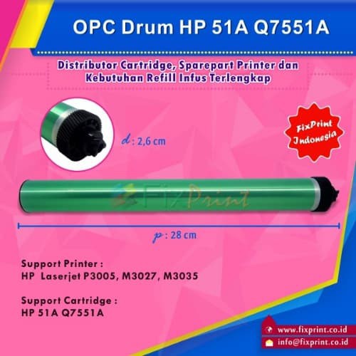 OPC Drum HP Q7551A 51A P3005 M3027 M3035