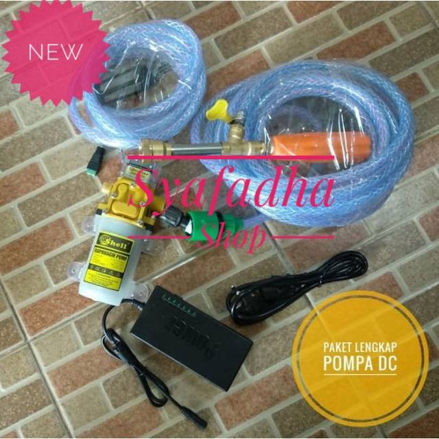Paket Lengkap pompa penguat untuk cuci motor mobil ac dll