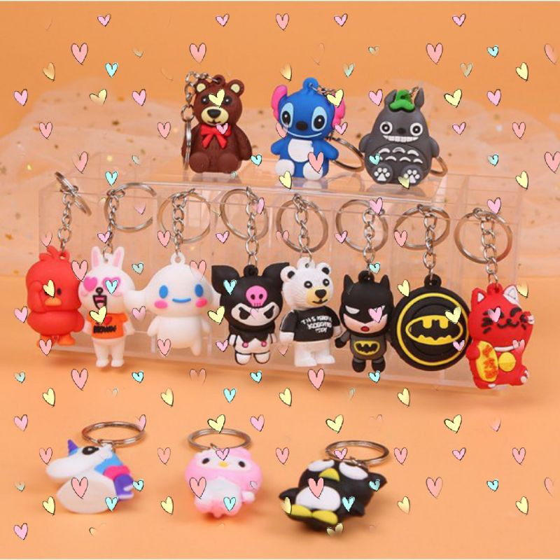 Gantungan Kunci Karakter 3D Gantungan Kunci KPOP BT21 Keychain Lucu