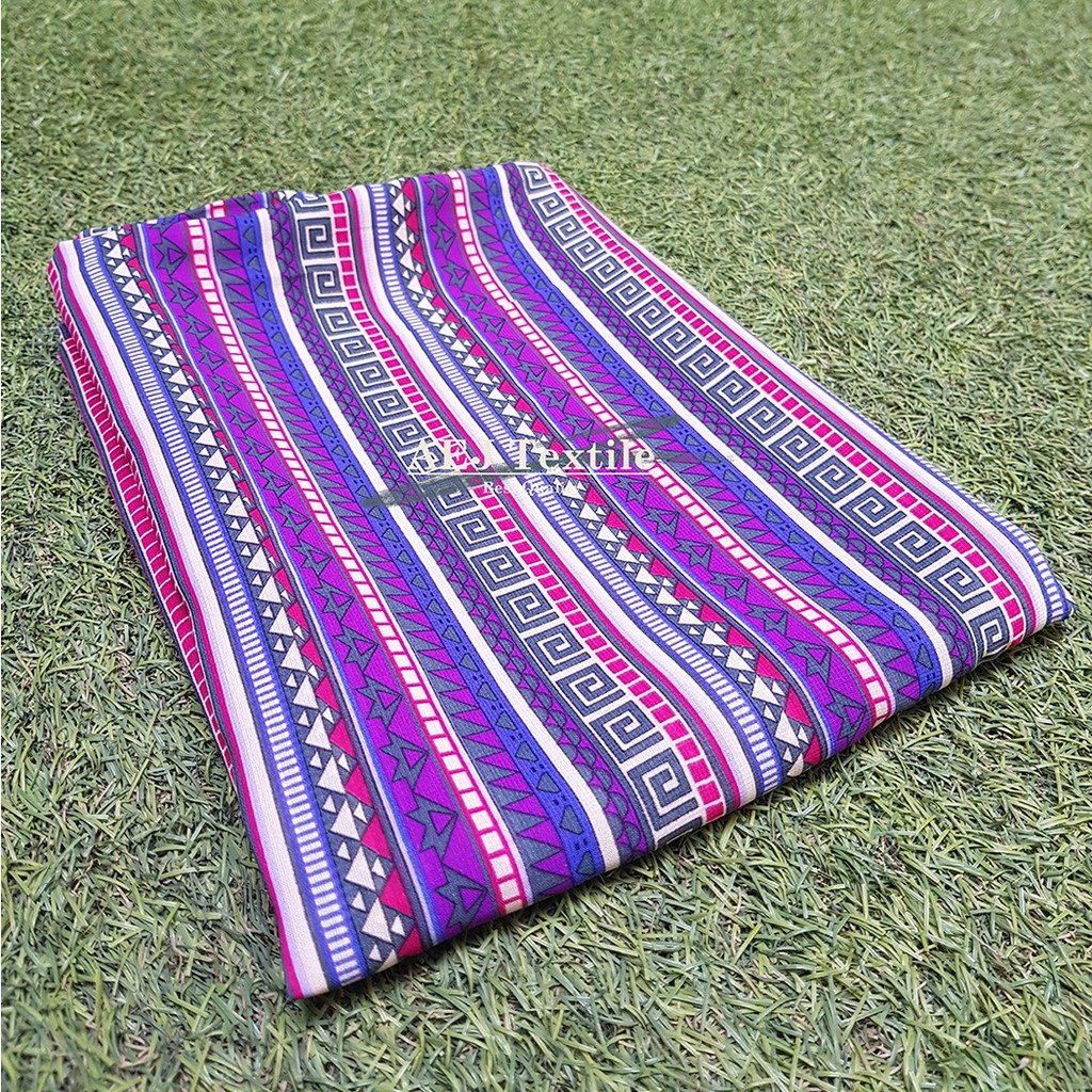 kain chiffon fine (sifon fine) motif meteran (58067)