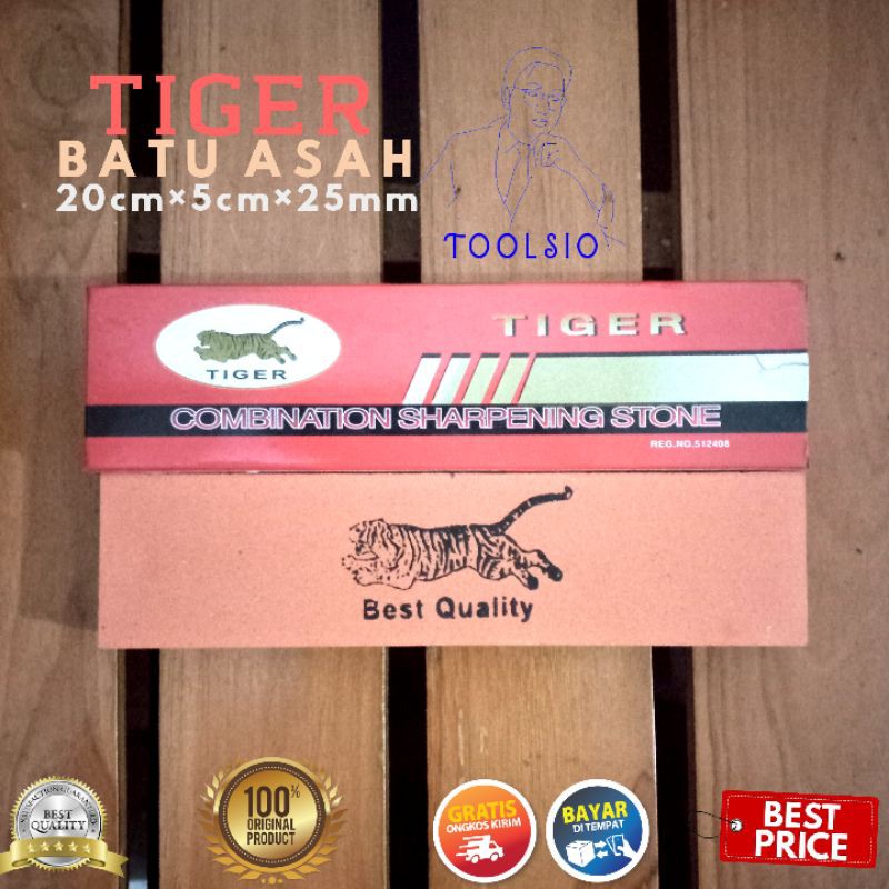 Batu Gosok Tiger Combination Japan / Asahan Pisau / Asahan Golok / Pengasah Perkakas Tajam