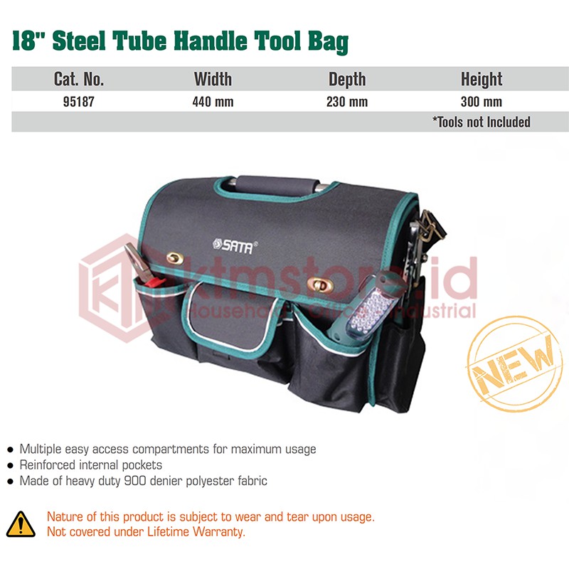 SATA Toolbag Tas Perkakas Pengangan Besi 18 Inch 95187