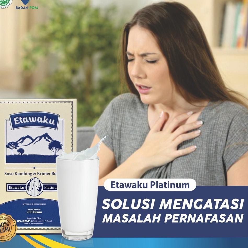 

New! ETAWAKU PLATINUM - SUSU KAMBING ETAWA & KRIMER NABATI BUBUK 200 gr / SUSU KUALITAS LOW SUGAR