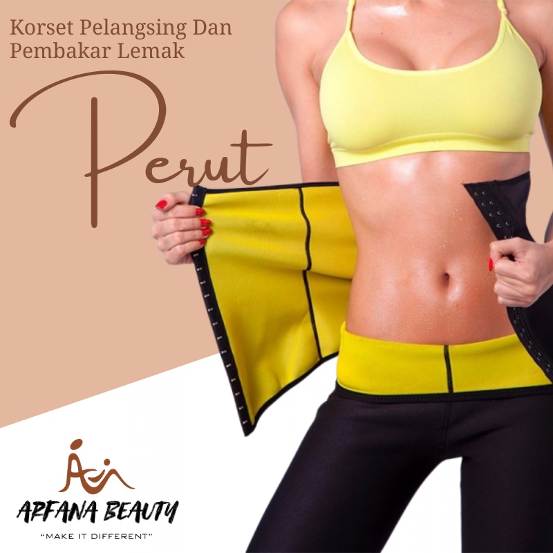 Korset Peramping Perut Kroset Pelangsing Cincher Pinggang Hot Shaper Waist Cincher Korset Pengait