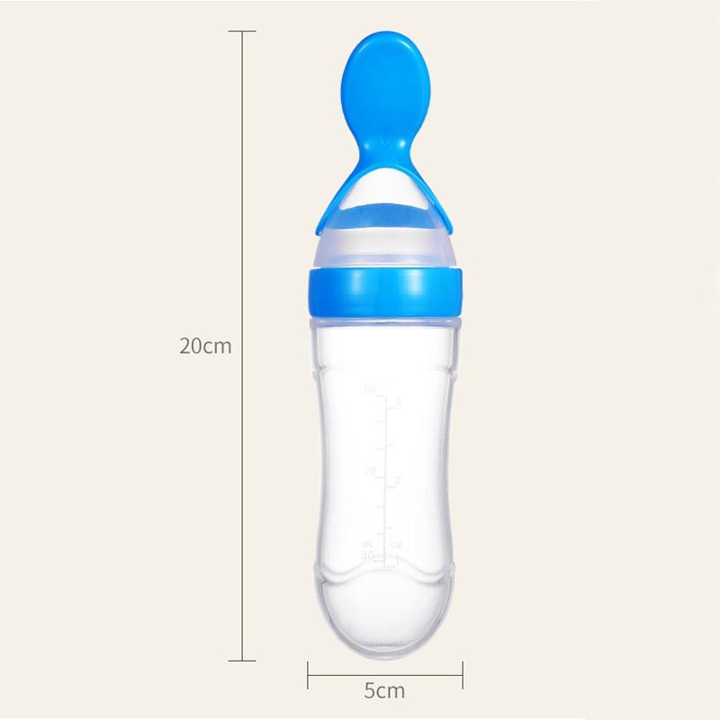 Botol Sendok Bayi Silikon | Botol Sendok Makan Bayi | Botol Dot Silicone Sendok Makan Bayi