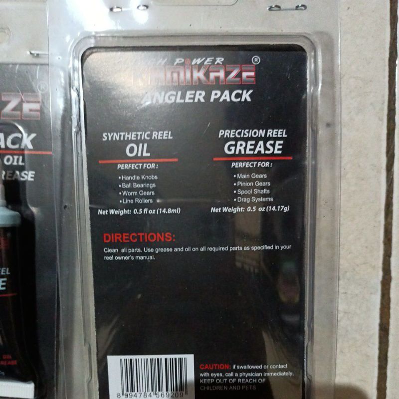 oil grease kamikaze angler pack