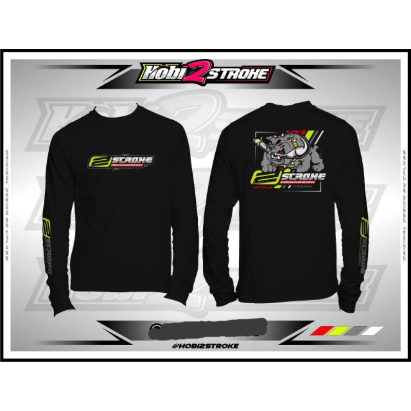 KAOS DISTRO HOBY 2 STROKE INDONESIAN LENGAN PANJANG