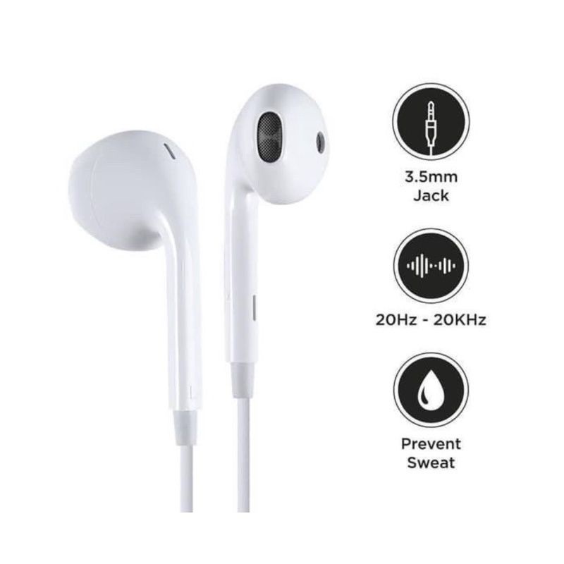 HEADSET REALME BASS STEREO EARPHONE REALME + MIC 2 PRO/3 PRO(realme copotan)