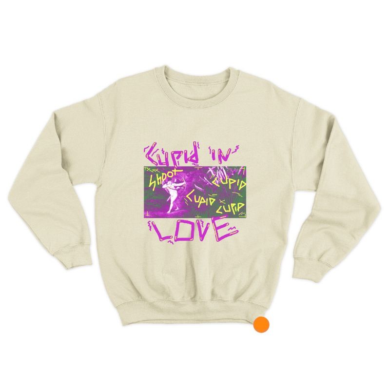 Sweater crewneck unisex (Cupid in love)