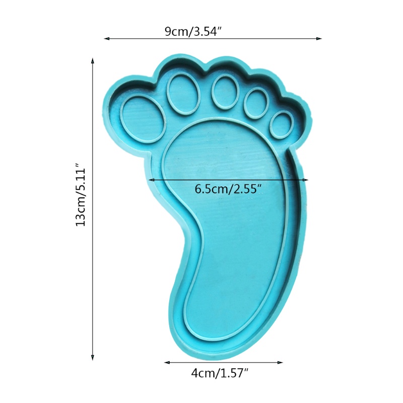 Siy Cetakan Epoxy Resin Bentuk Kaki Besar Bahan Silikon Untuk Kerajinan Tangan Diy