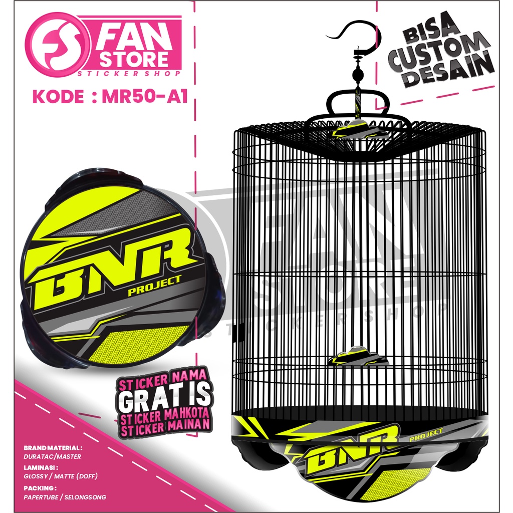 Decal Stiker Tebok Murai - Sticker Sangkar Murai - Stiker Kandang Burung Murai