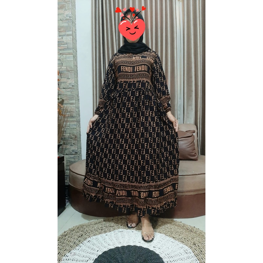 BEST SELLER LONG DASTER JUMBO LENGAN PANJANG  RAYON BALI TERMURAH GAMIS GUCCI FENDI TERBARU 2022 MIDI RAYON PREMIUM