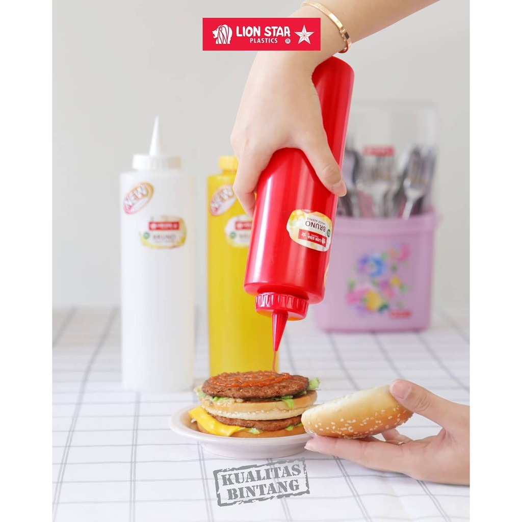 BRUNO SAUCE KEEPER 720ml Botol Saos TS-56 LION STAR TEMPAT MAYONICE murah