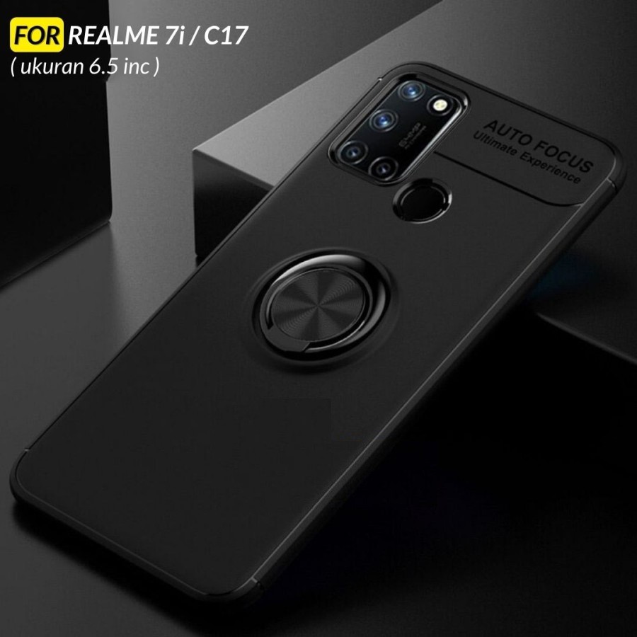 Case Realme C17  Casing i-Ring Invisible Soft Case