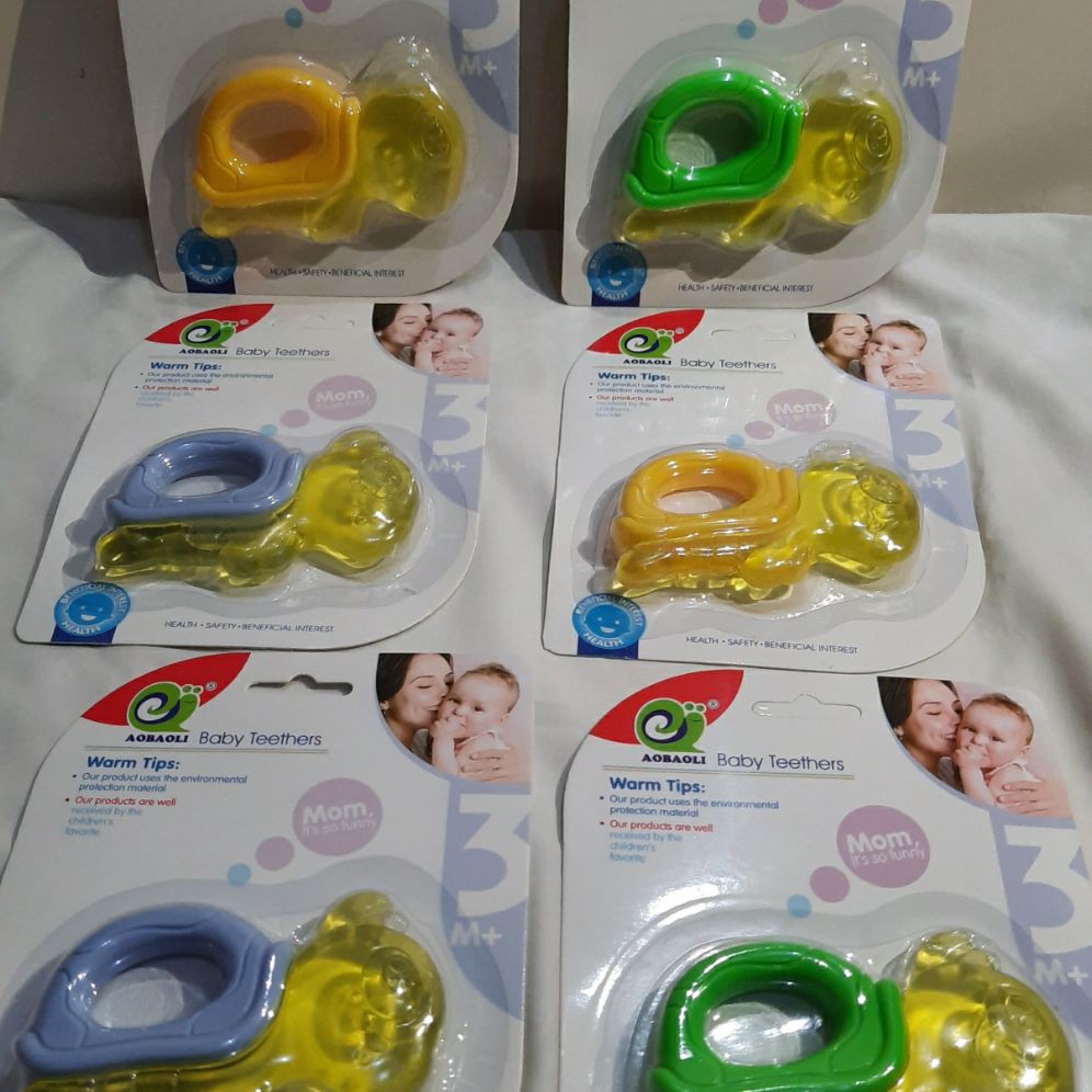 Teether AOBAOLI Mainan Gigitan Bayi Isi Air Water Filled BPA Free