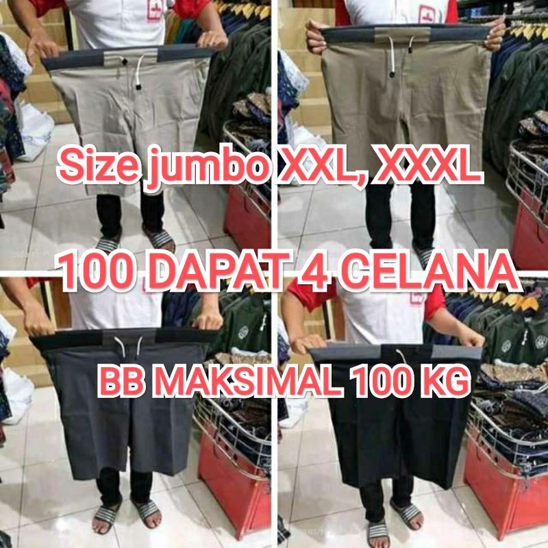 Celana Pendek Jumbo Celana Cino Jumbo Celana Pendek Cino Jumbo Pria Muat Sampai 110 kg Celana Cinos Jumbo Celana Pendek Cinos Jumbo Pria paket hemat