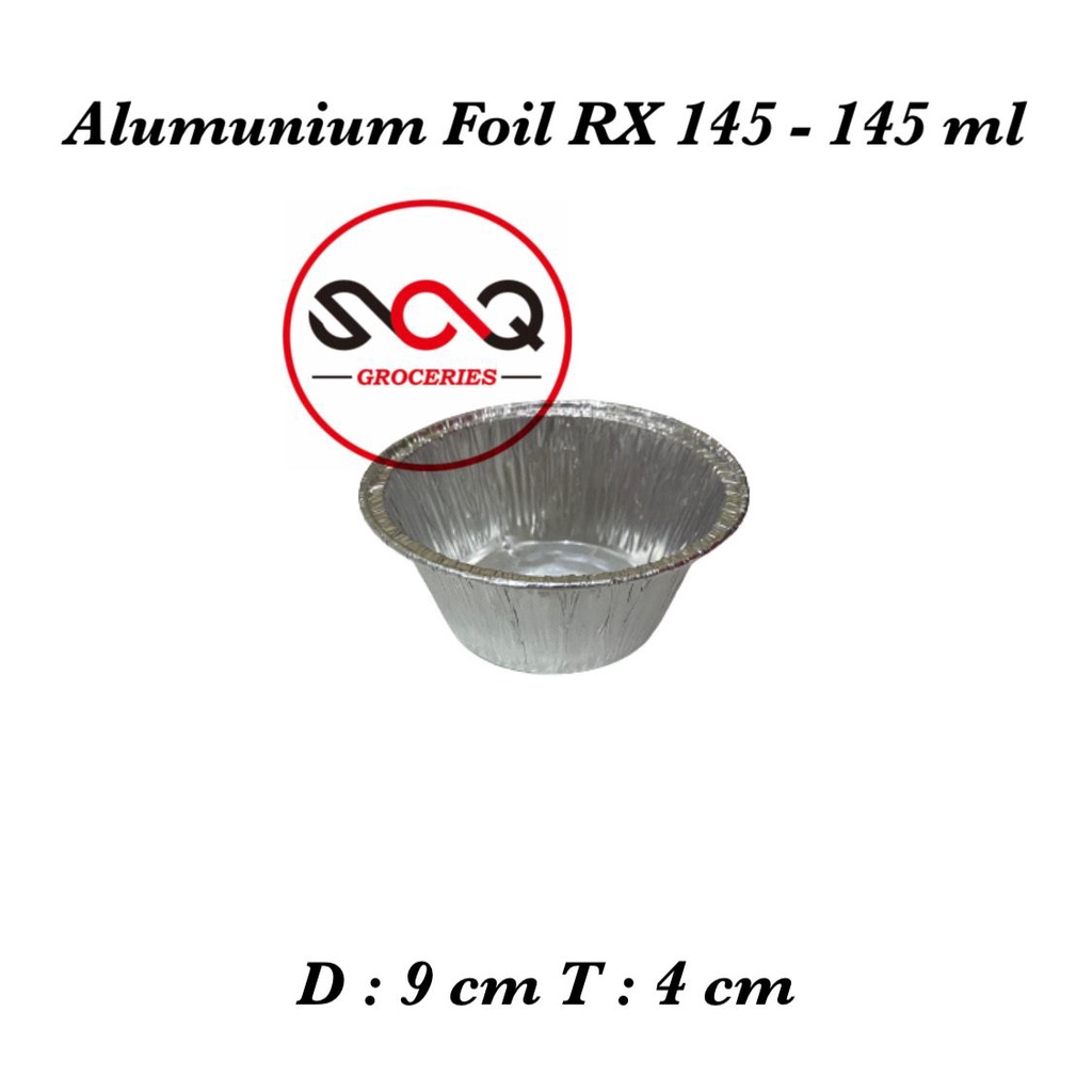 Alumunium Foil Cup RX 145 - 145ml Aluminium foil