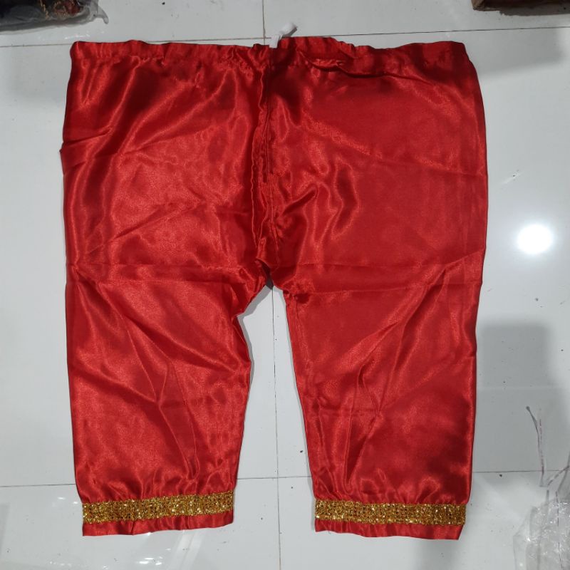 Celana pendek satin kuda lumping/prajurit