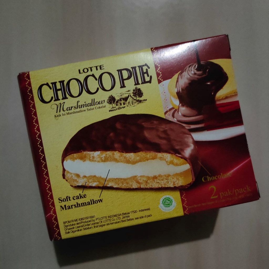 

Lotte Choco Pie Marshmallow Original Small Pack 56gr