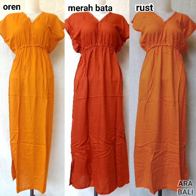 DRESS MANOHARA PANJANG POLOS BALI